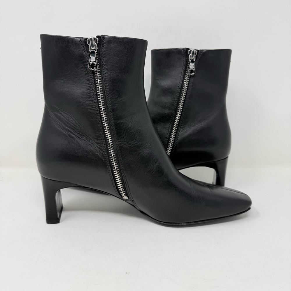 Rag & Bone Avery Zip Boots Black Leather Sz 39 - Picture 13 of 15